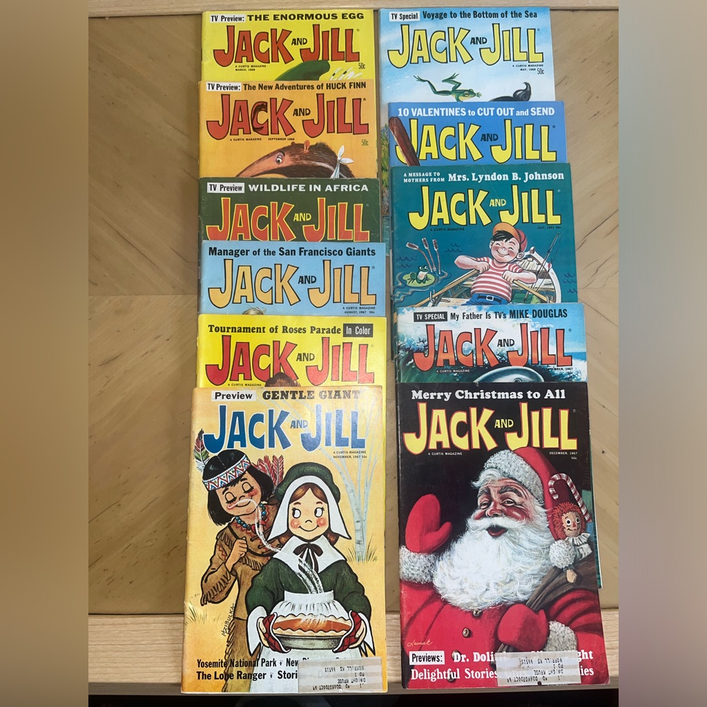 Jack  Jill Vintage Magazines 19671968 Lot Of 11